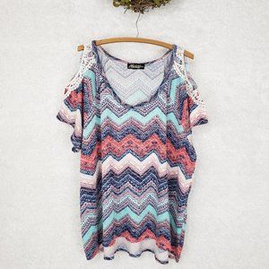Absolutely Famous Cold Shoulder Top